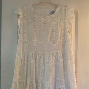 White eyelet dress